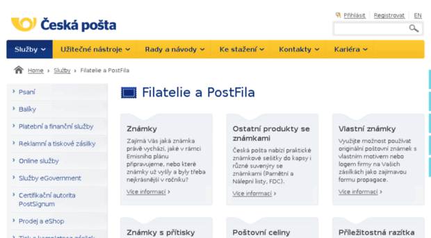filatelie.ceskaposta.cz