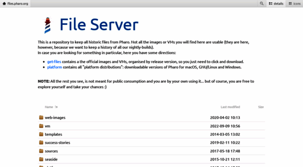 files.pharo.org
