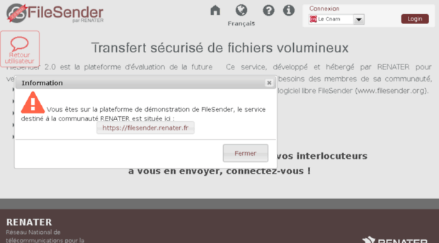 filesender-beta.renater.fr