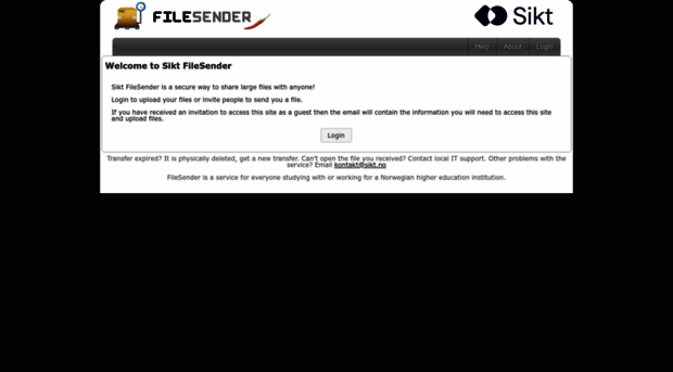 filesender.uninett.no