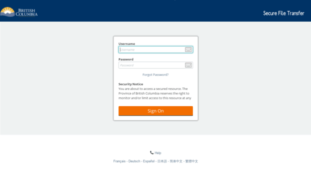 secure file transfer service bc gov