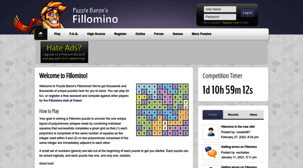 fillomino.puzzlebaron.com