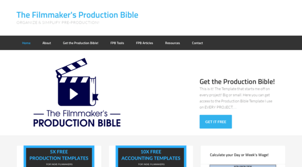 filmmakersproductionbible.com