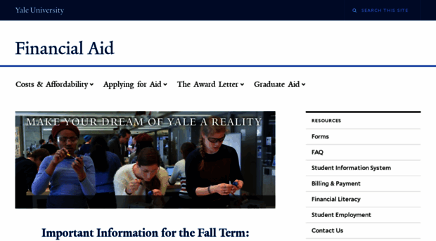 finaid.yale.edu