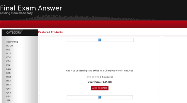 finalexamanswer.3dcartstores.com