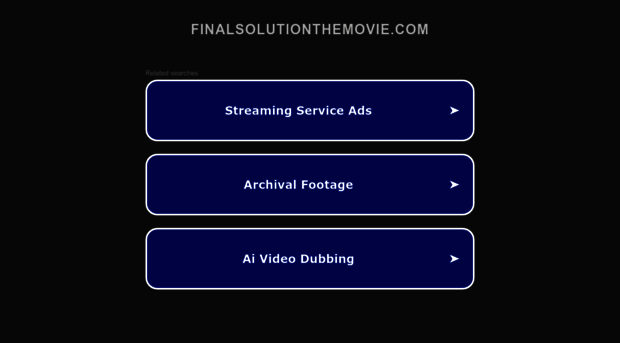 finalsolutionthemovie.com