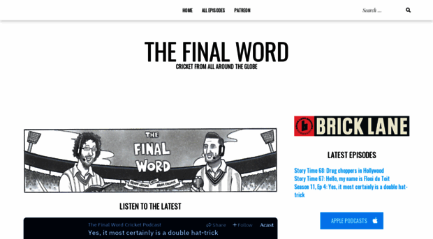 finalwordcricket.com