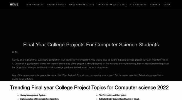 finalyearcollegeprojects.in