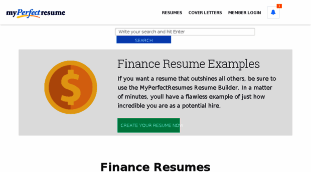 finance.myperfectresume.com