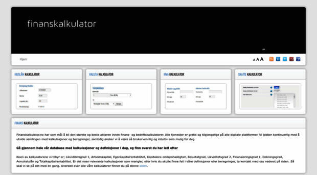 finanskalkulator.no
