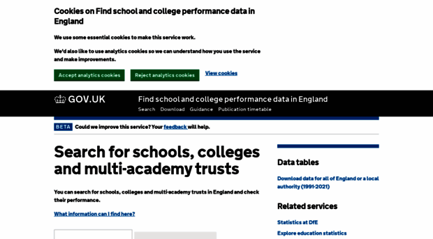 find-school-performance-data.service.gov.uk