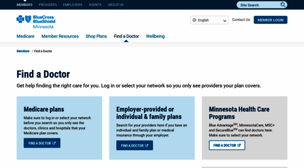 findadoctor.bluecrossmn.com