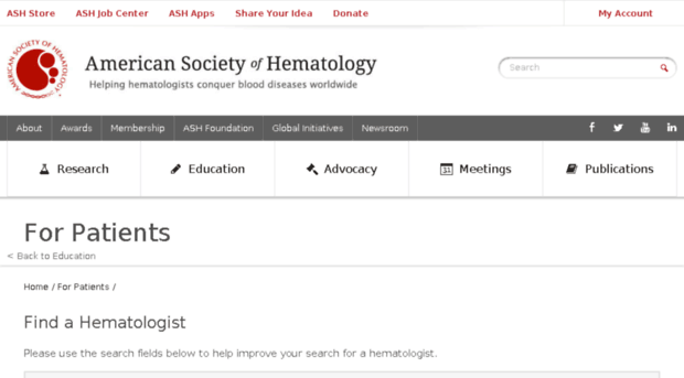 findahematologist.org