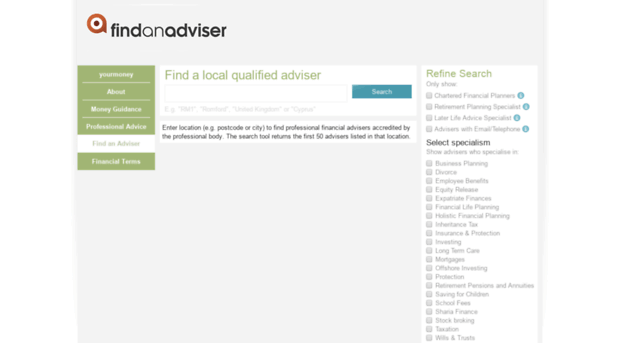 findanadviser.org