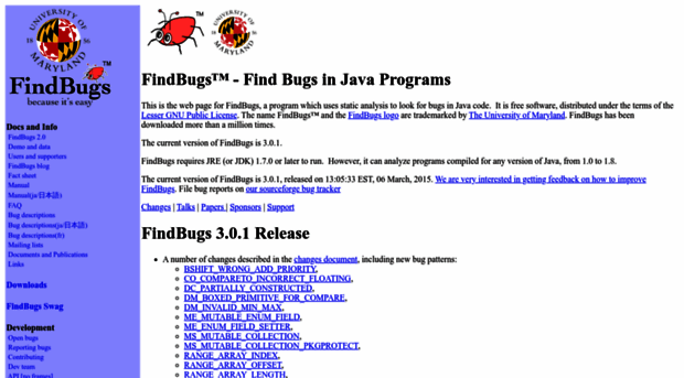 findbugs.sourceforge.net