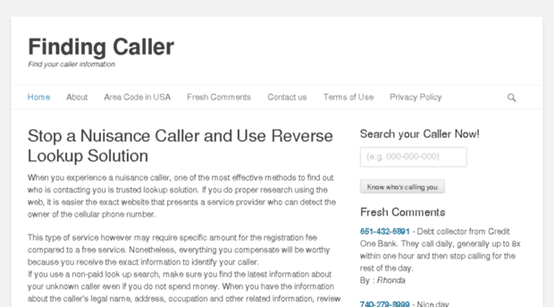 findingcaller.com