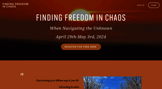 findingfreedominchaos.com