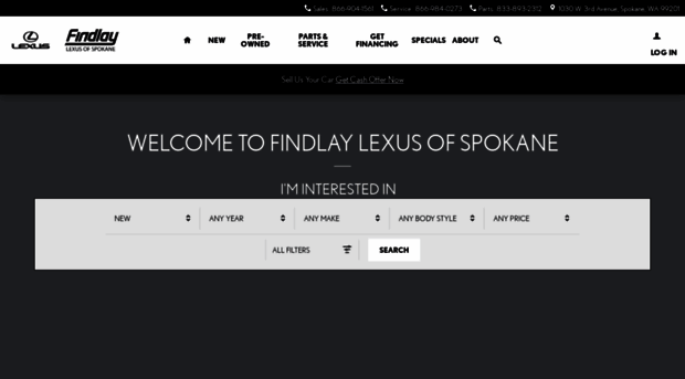 findlaylexusofspokane.com