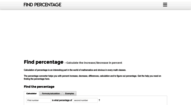 findpercentage.com
