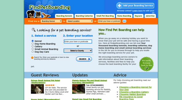 findpetboarding.com