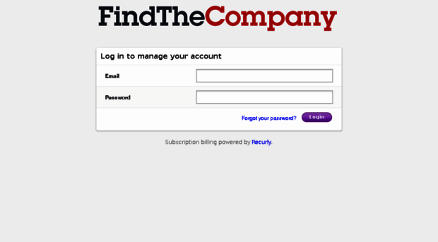 findthecompany.recurly.com