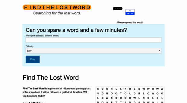 findthelostword.com