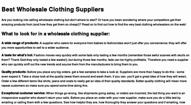 findwholesaleclothingdistributors.com