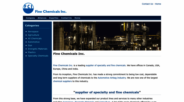 finechemicalsinc.com