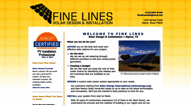 finelinesolar.com