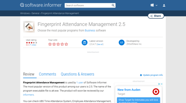 fingerprint-attendance-management.software.informer.com