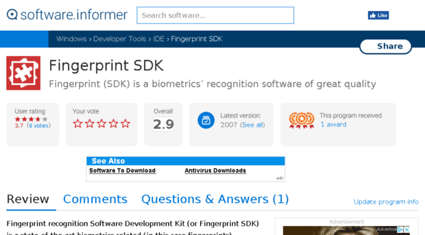 fingerprint-sdk.software.informer.com