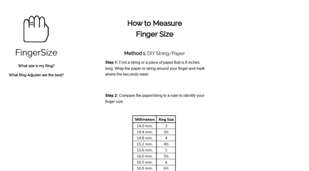 fingersize.com