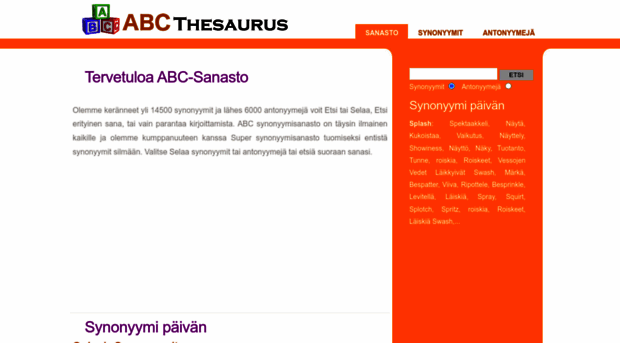 finnish.abcthesaurus.com