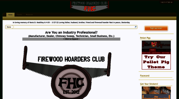 firewoodhoardersclub.com