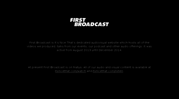 first-broadcast.com