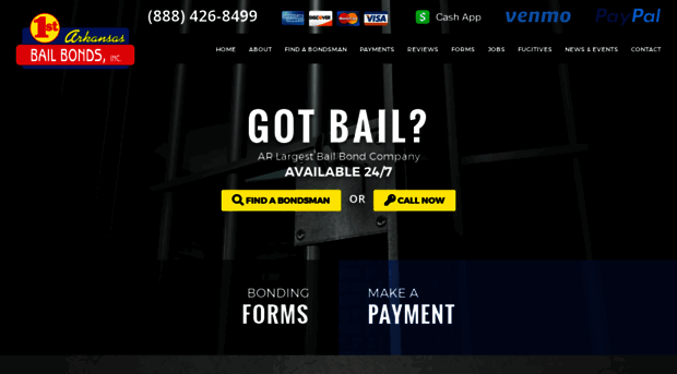 firstarkansasbailbonds.com