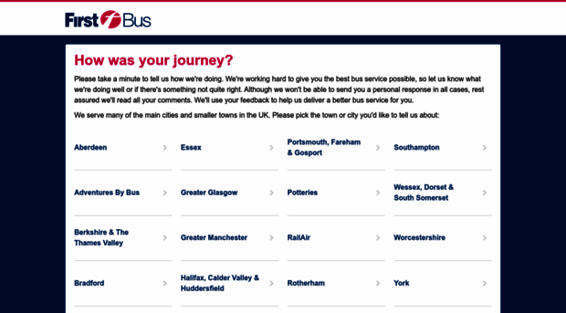 firstbusfeedback.com