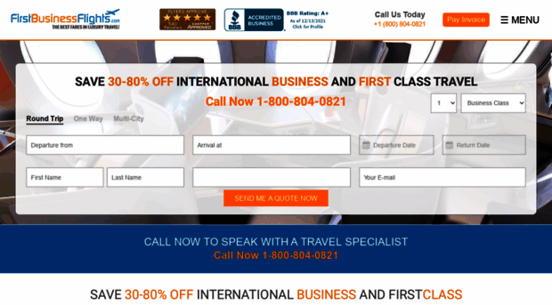 firstbusinessflights.com