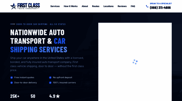 firstclasscartransport.com