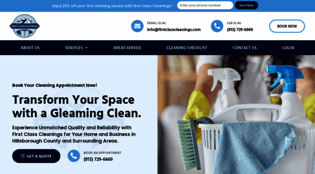 firstclasscleanings.com