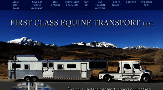 firstclassequinetransport.com