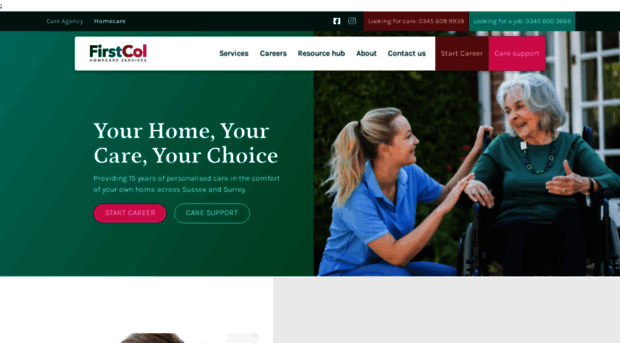 firstcolhomecare.com