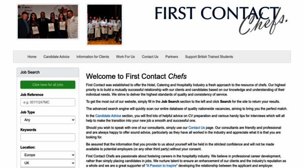 firstcontactchefs.com