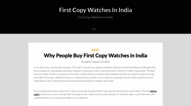 firstcopywatchesinindia.com