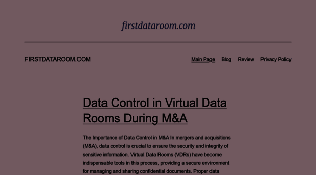 firstdataroom.com