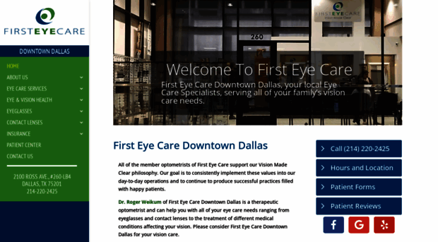 firsteyecaredowntowndallas.com