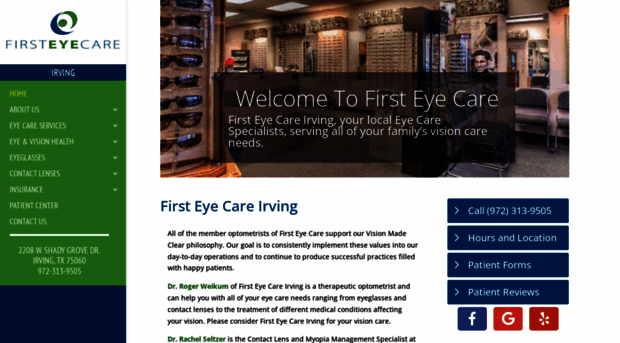 firsteyecareirving.com