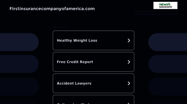 firstinsurancecompanyofamerica.com