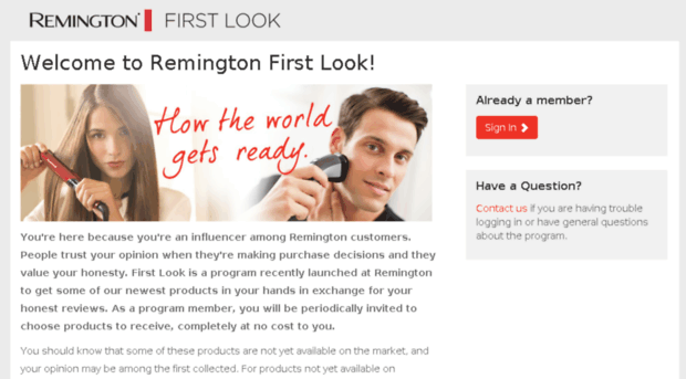 firstlook.remingtonproducts.com
