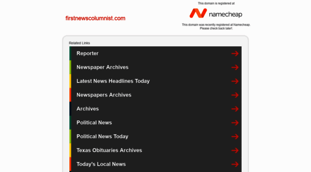 firstnewscolumnist.com